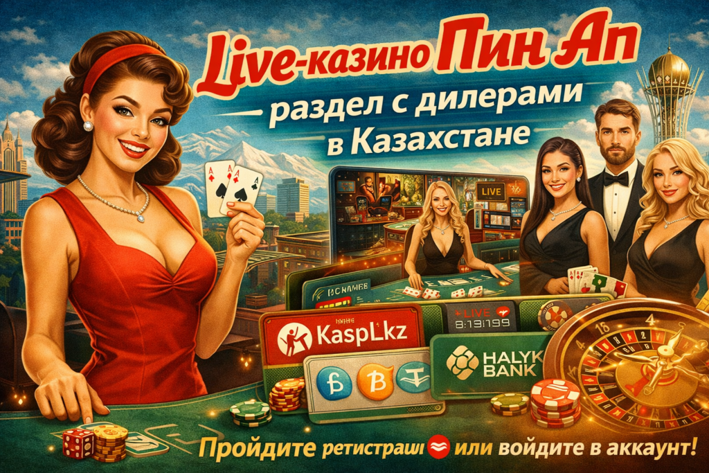 Live-казино Пин Ап – раздел с дилерами в Казахстане